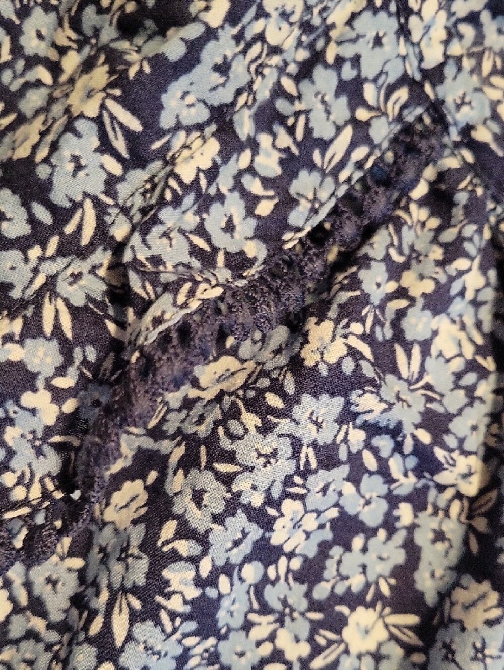 J. Crew Navy Blue Floral Long-Sleeve Button Shirt - Picture 6 of 6